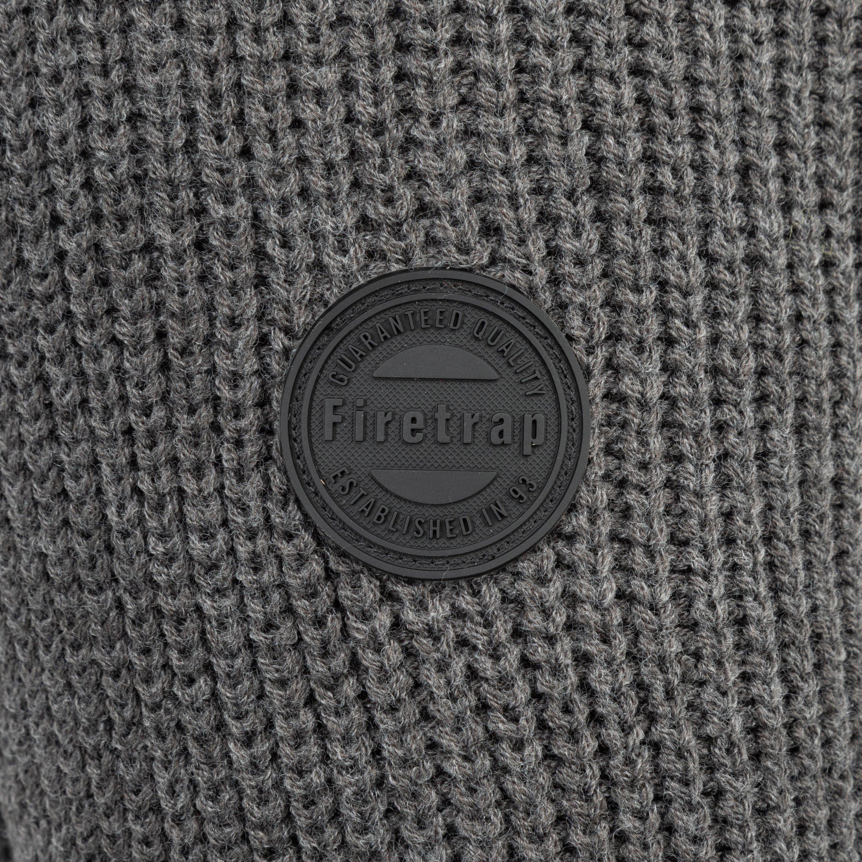 Firetrap Knit Zip up Jacket Mens