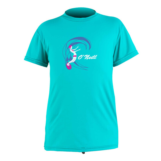 O'Neill Wetsuits Toddler O'Zone S/S Sun Shirt - Girls light/aqua SU24