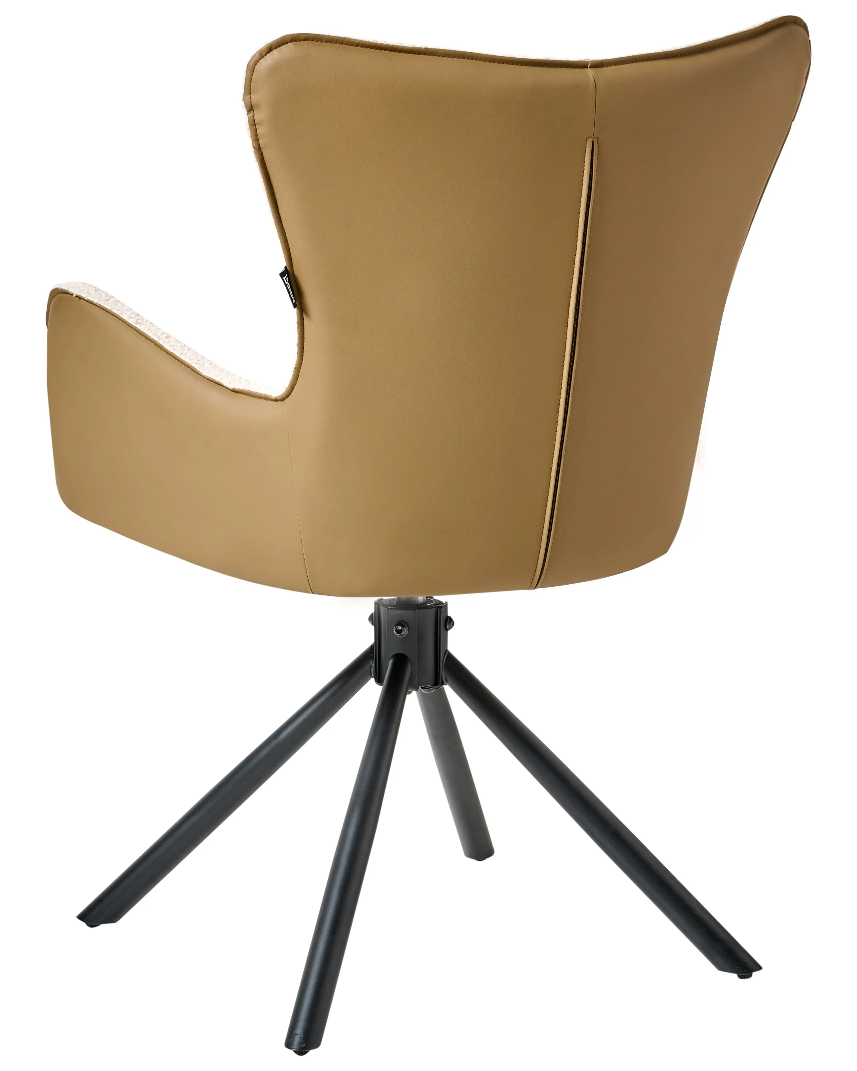 Set van 2 eetkamerstoelen draaibaar NOVI Bouclé Lichtbeige