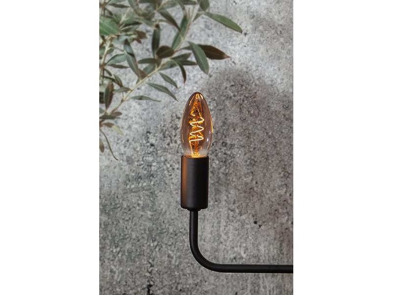 Star Trading Lampe LED Grace Smoke, 3 W, E14, Warmweiss Leuchtmittel mit E14 Sockel
