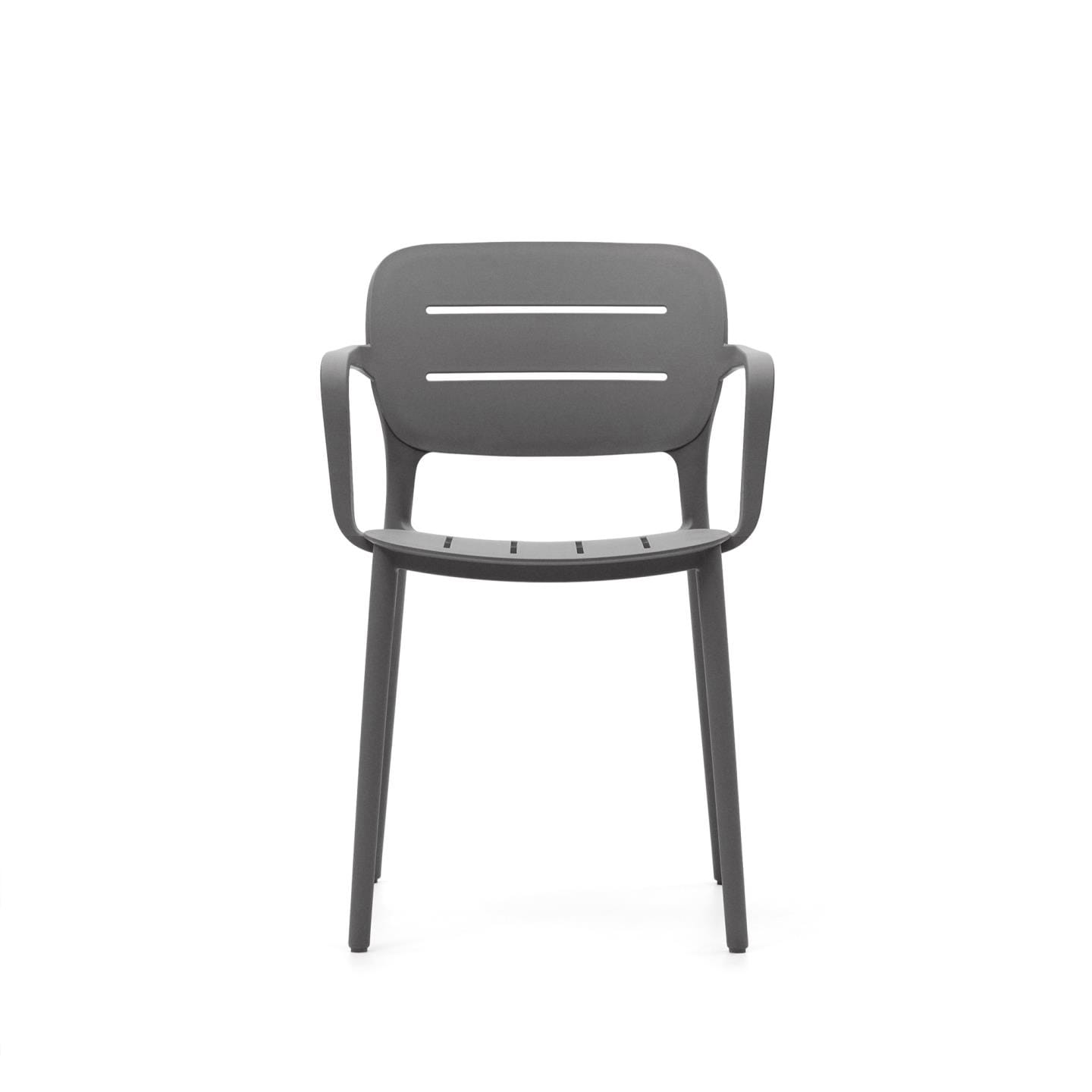 Kave Home Stapelstuhl Garten MORELLA 4er Set grau