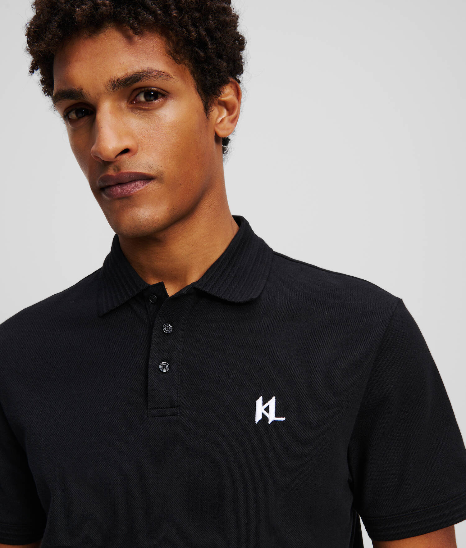 POLO KL MONOGRAM - Noir