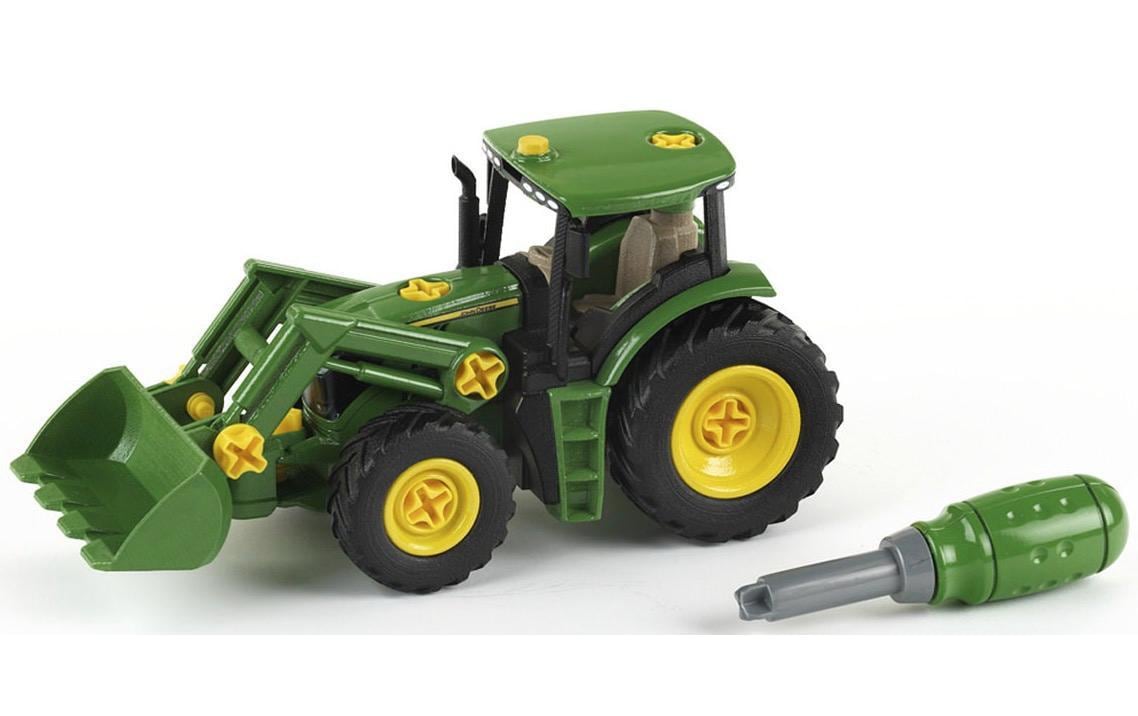 Landwirtschaftsfahrzeug John Deere Traktor mit FrontladerSpielzeug-Traktor