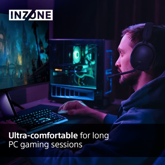 Sony Inzone H5 trådløse gaming-høretelefoner (sort)