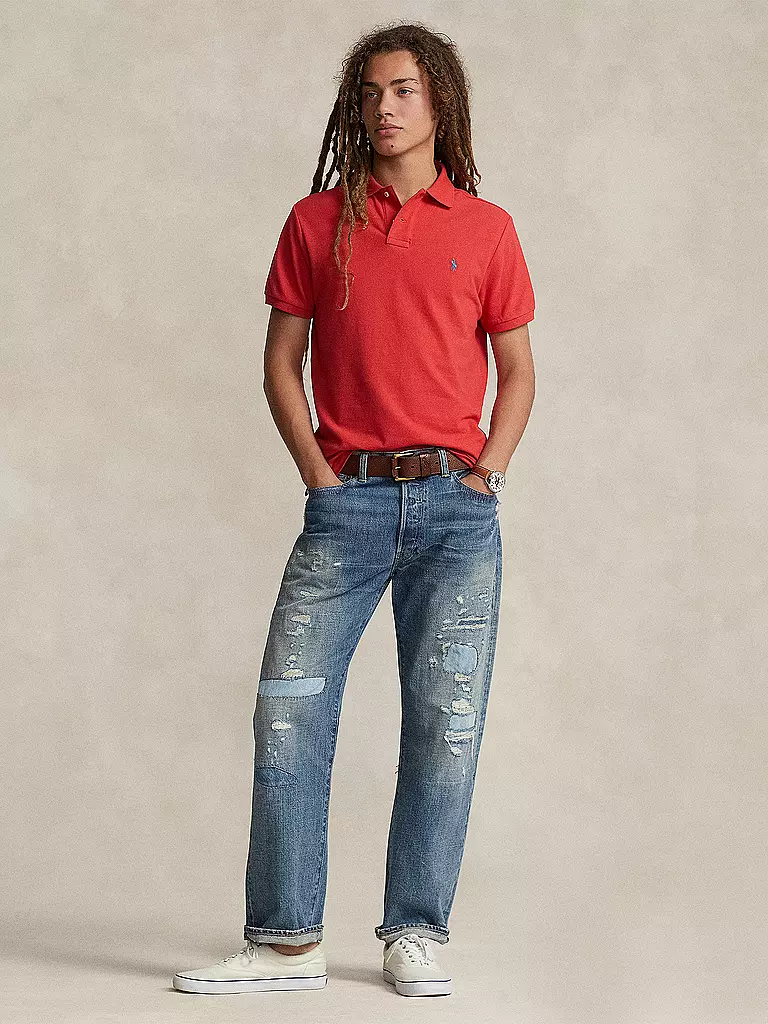 POLO RALPH LAUREN Poloshirt Custom Slim Fit rot