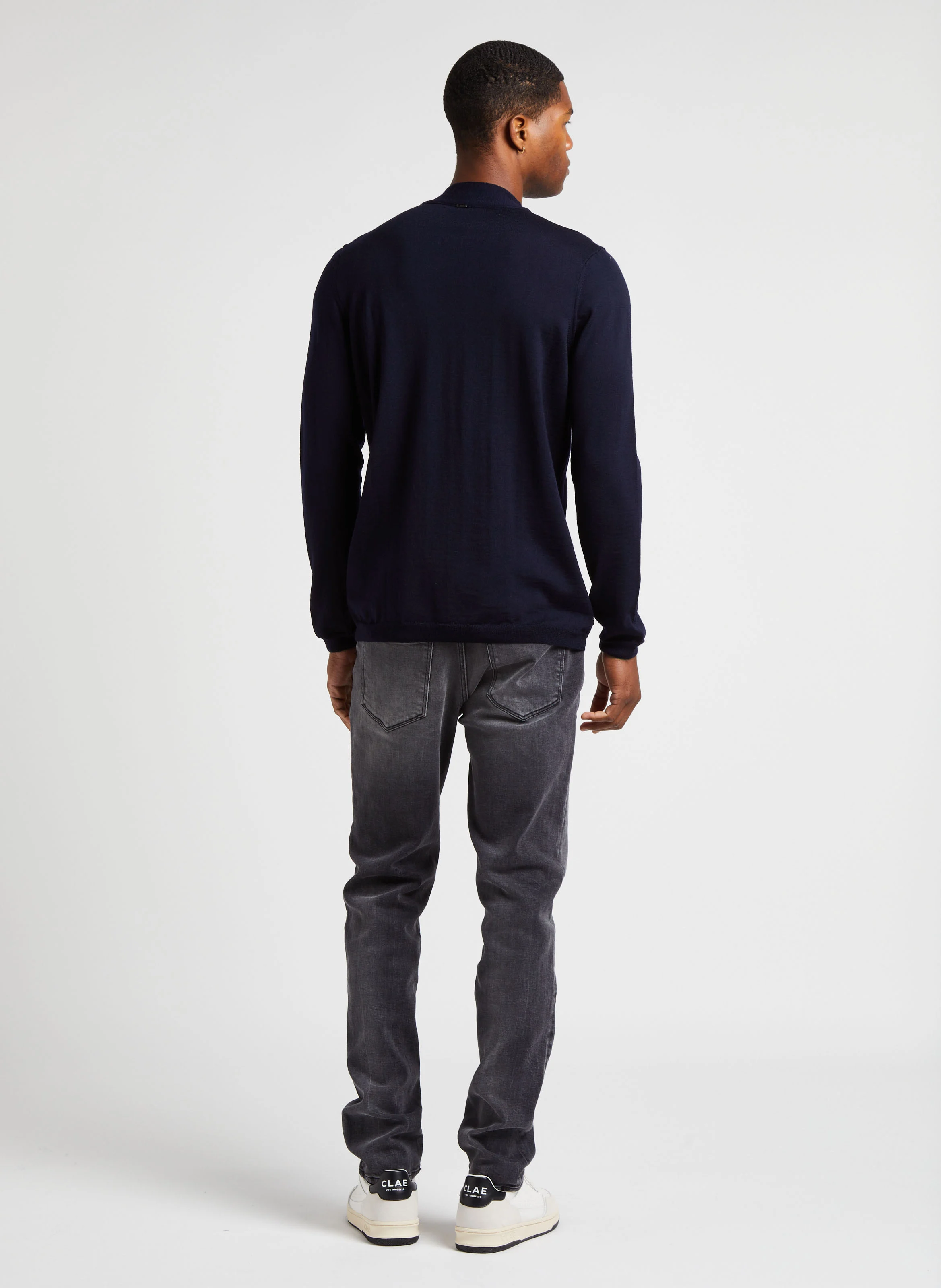 Jean slim en coton mélangé | Gris