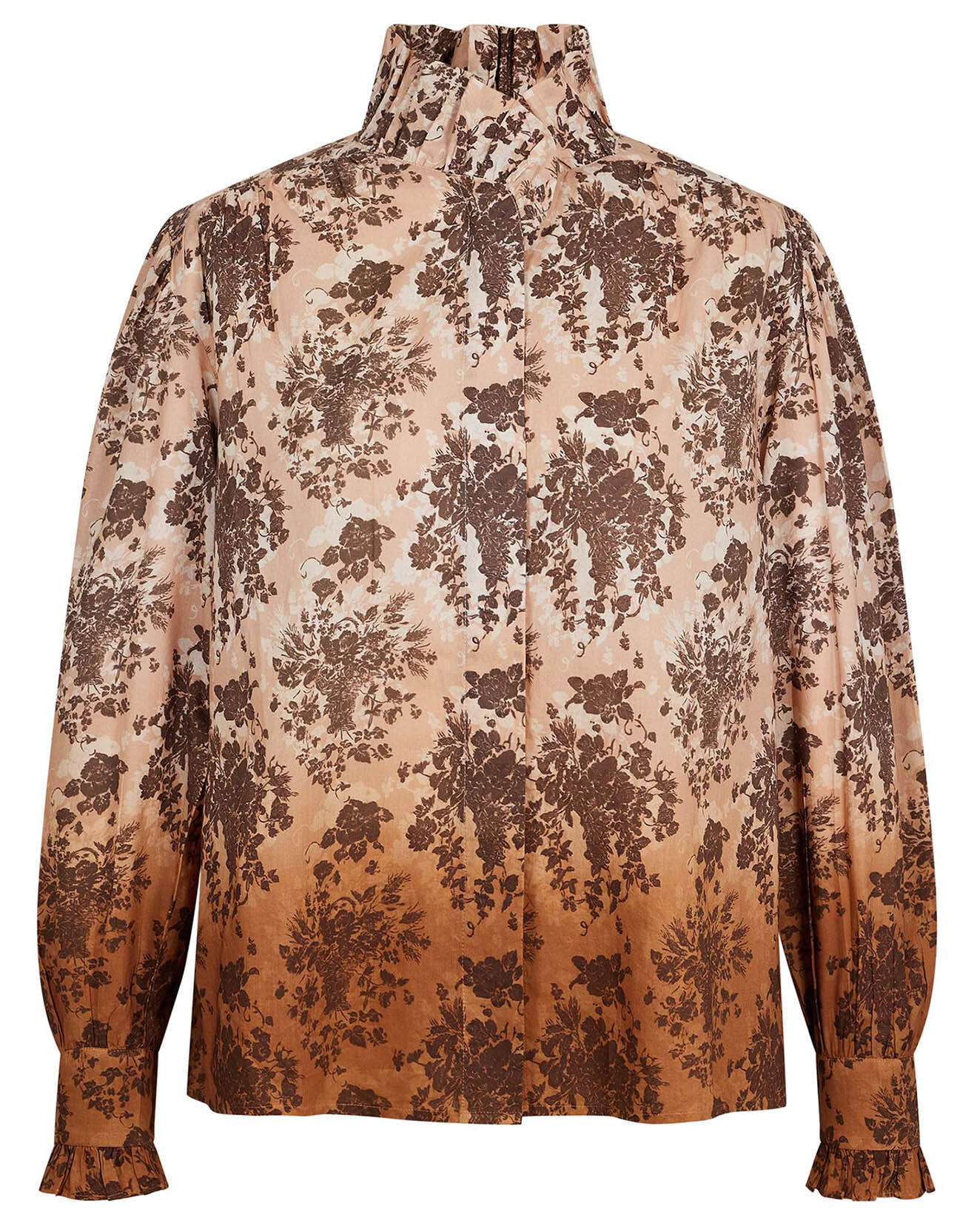 Manoush Chemise Bouquet d'Automne terre de sienne