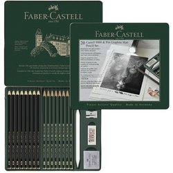 FABER-CASTELL PITT GRAPHITE Set MATT & CASTELL 9000