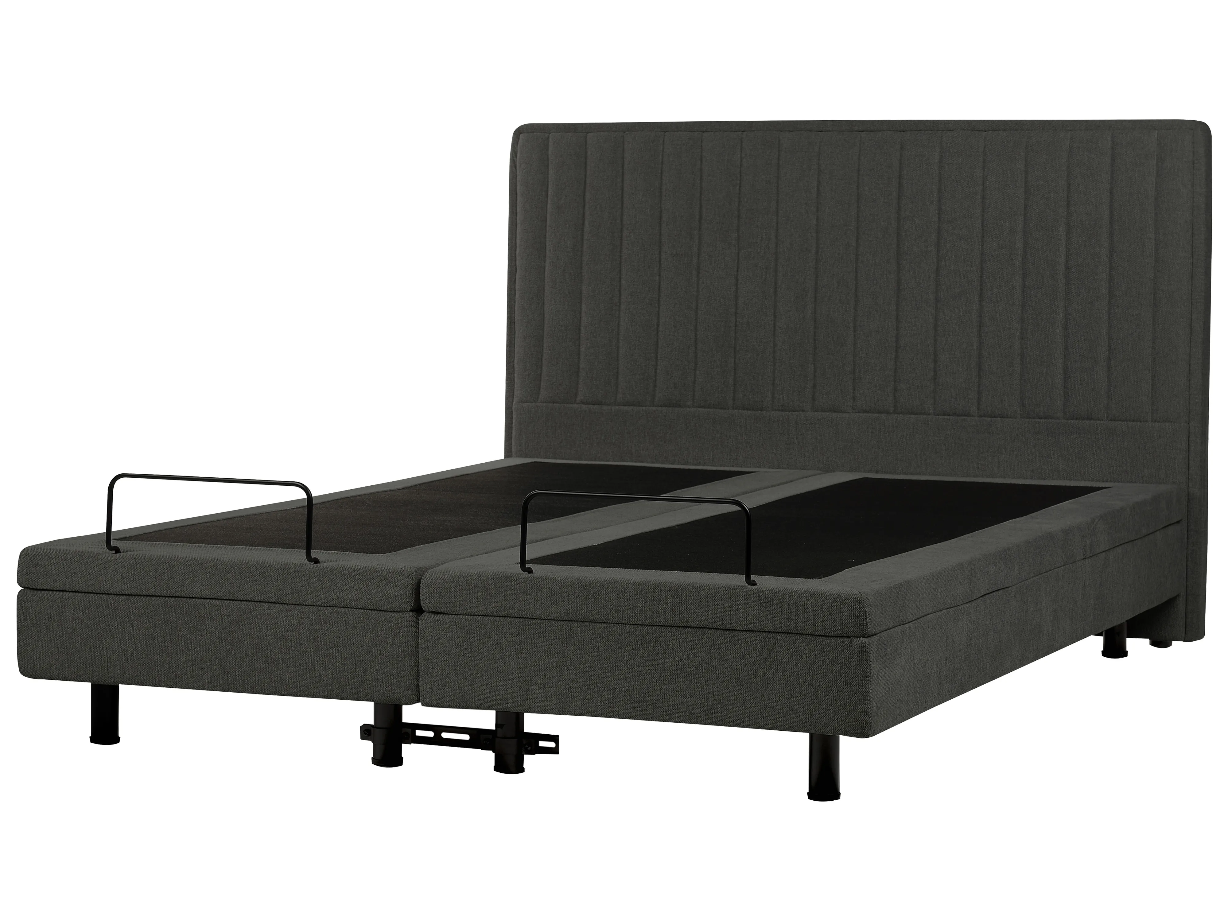 Verstelbaar bed Stof CASTELLAN 180 x 200 cm Donkergrijs