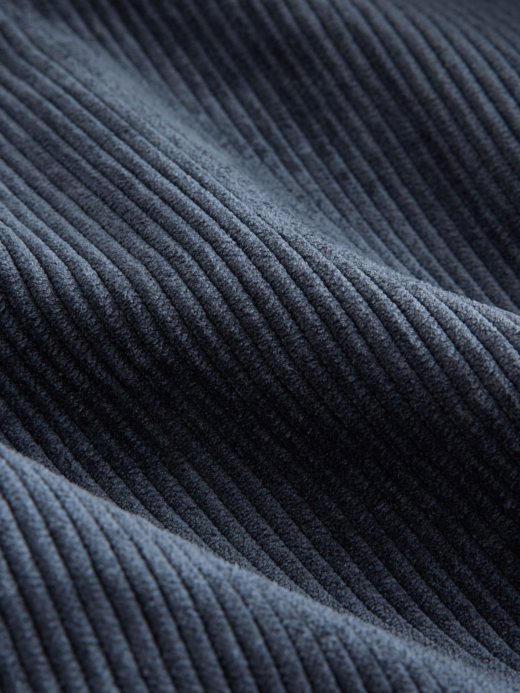 Donkerblauw - Corduroy blazer met enkele rij knopen