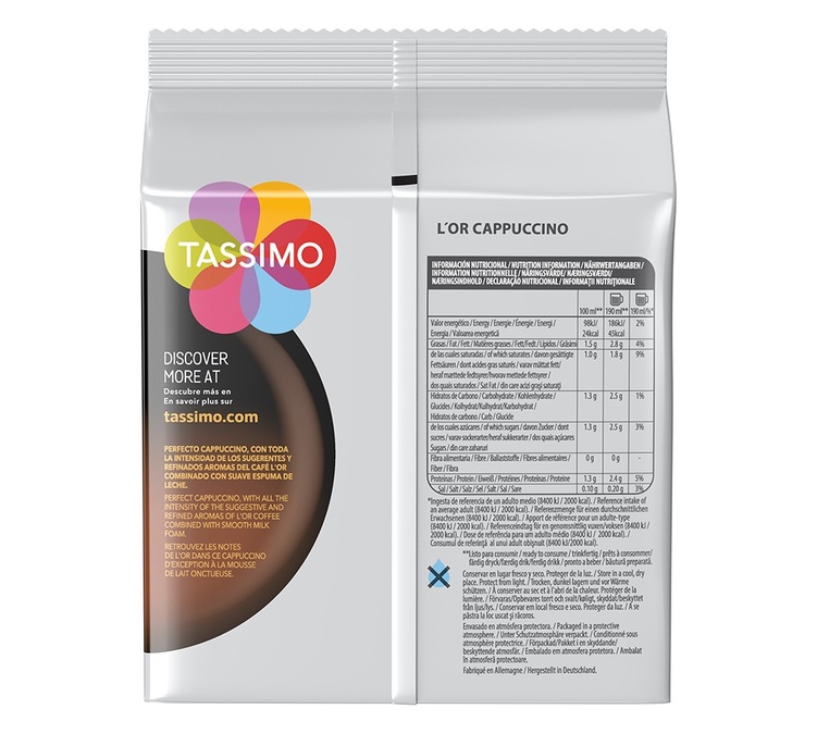 8 + 8 dosettes L'OR Cappuccino - TASSIMO