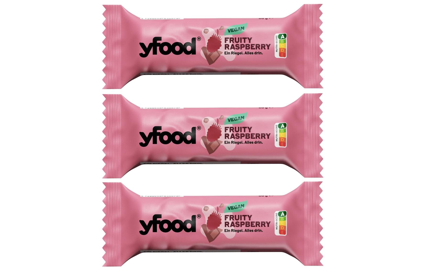 Protein Riegel vegan Fruity Raspberry 3x 60 gVeganer Protein Riegel