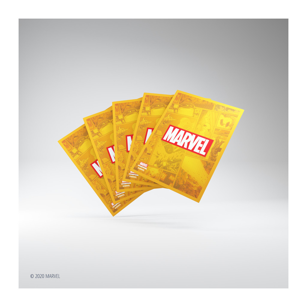 Gamegenic - Marvel Champions Art Sleeves - Marvel Orange