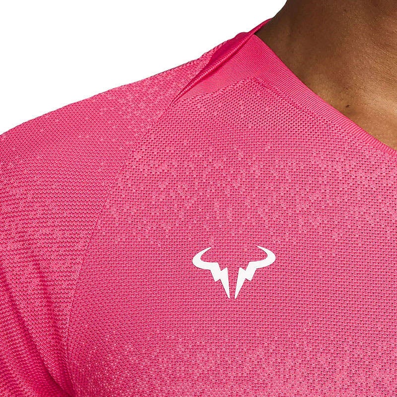 Tee-Shirt de tennis Nike ADV Rafael Nadal rose