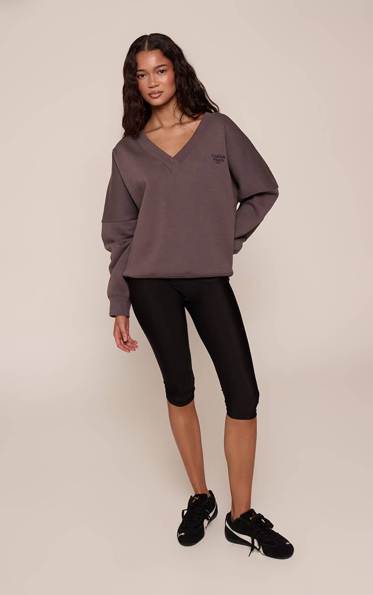 Sweat-shirt Col V Health Club