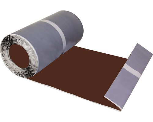 Muur- en schoorsteenaansluitband, flexibel, bruin, 5 m x 30 cm
