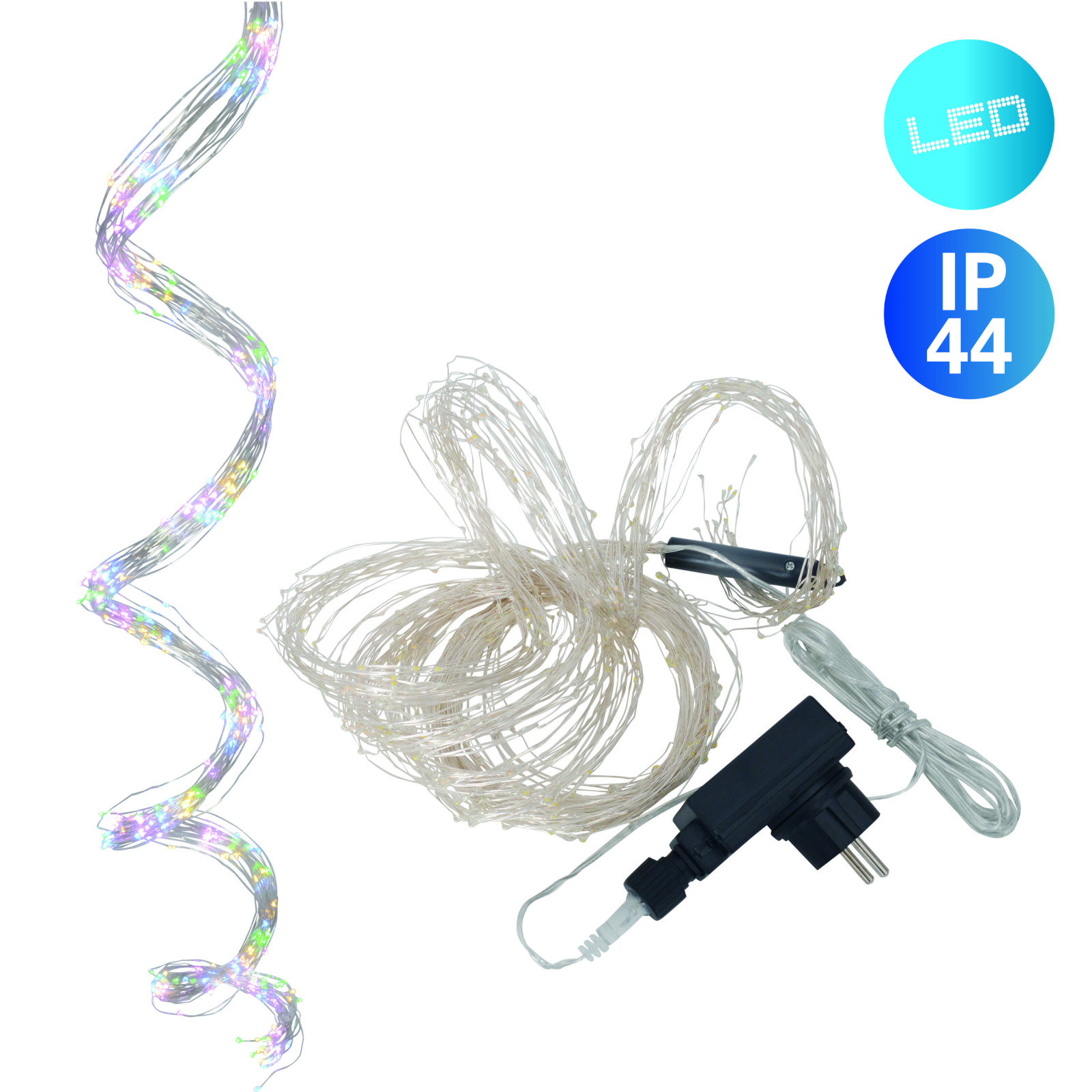 RGB-LED Deko-Lichterkette SCHWEIF - bunt - 250 cm