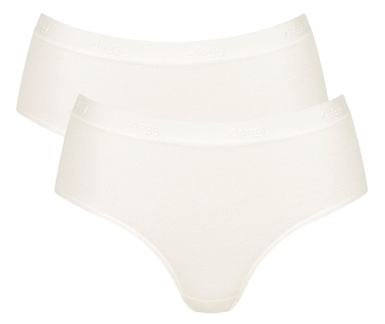 Sloggi Go Casual Dames Midi 2 Pack Silk White Maat L 1 Stuk