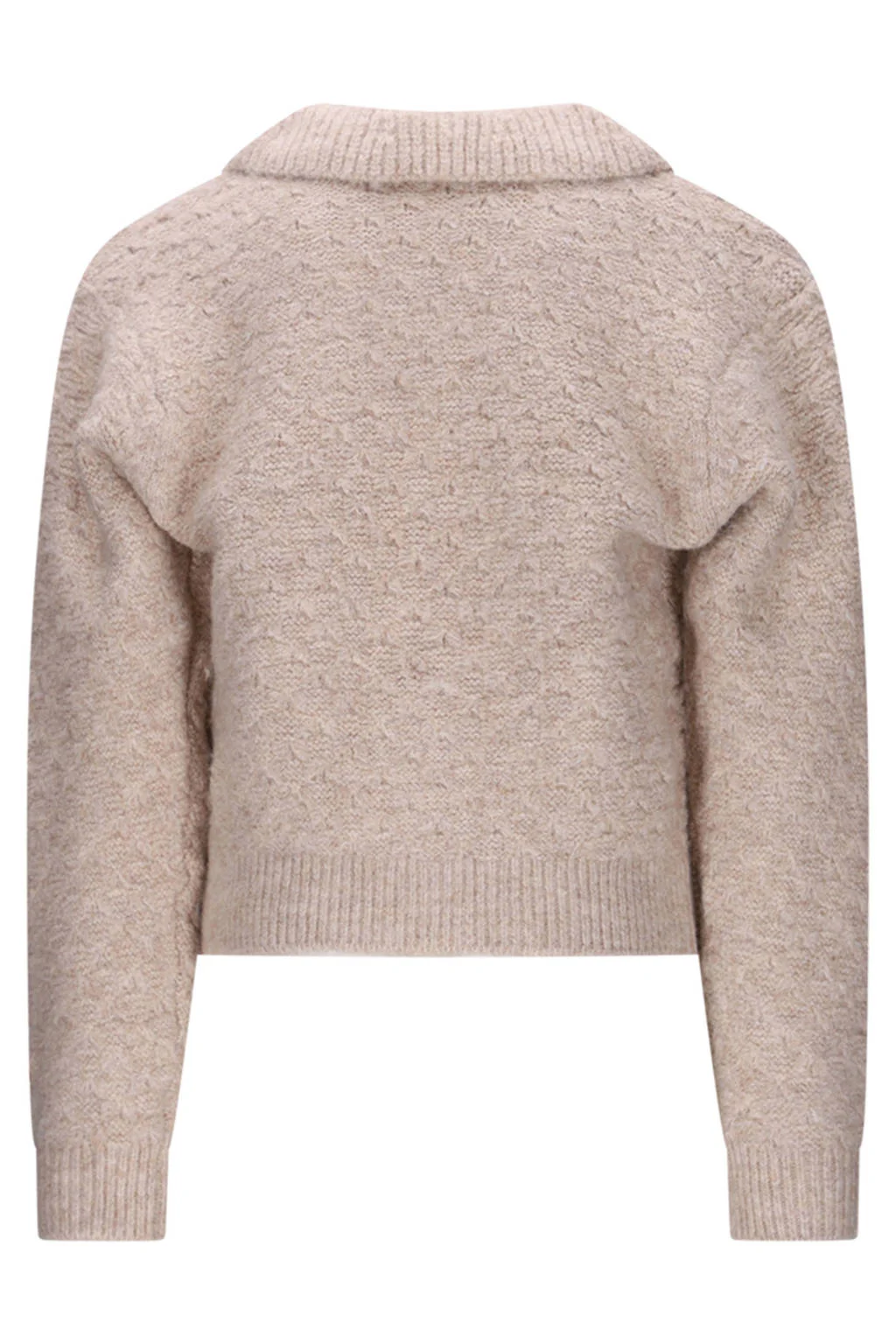 Le Chic cardigan lichtbruin gebreid