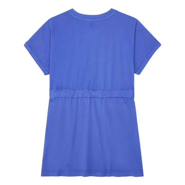 SMALLABLE BASICS Robe Courte Fille Coton Bio | Bleu
