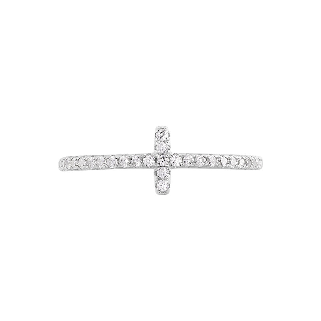 Bague Biche Argent Blanc Oxyde De Zirconium
