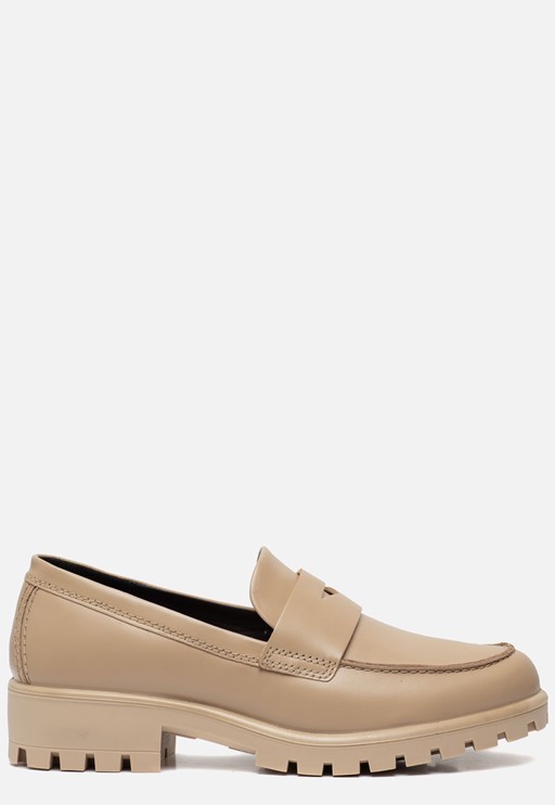 Ecco Modtray W Instappers beige Leer