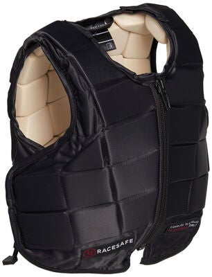 Racesafe RS2010 Sikkerhetsvest Kort Rygg, Svart