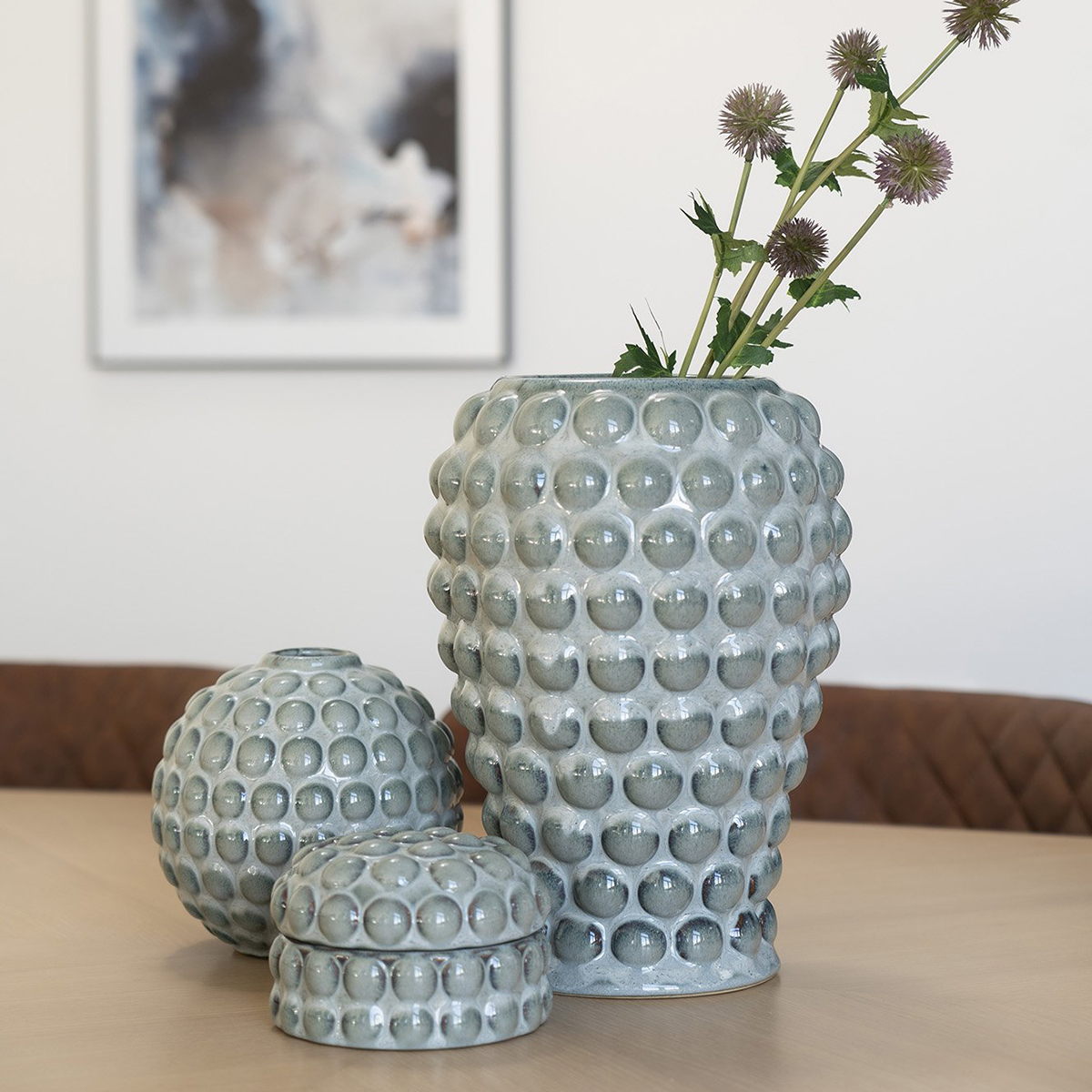 Voorraadpot keramiek Elvia Blauw