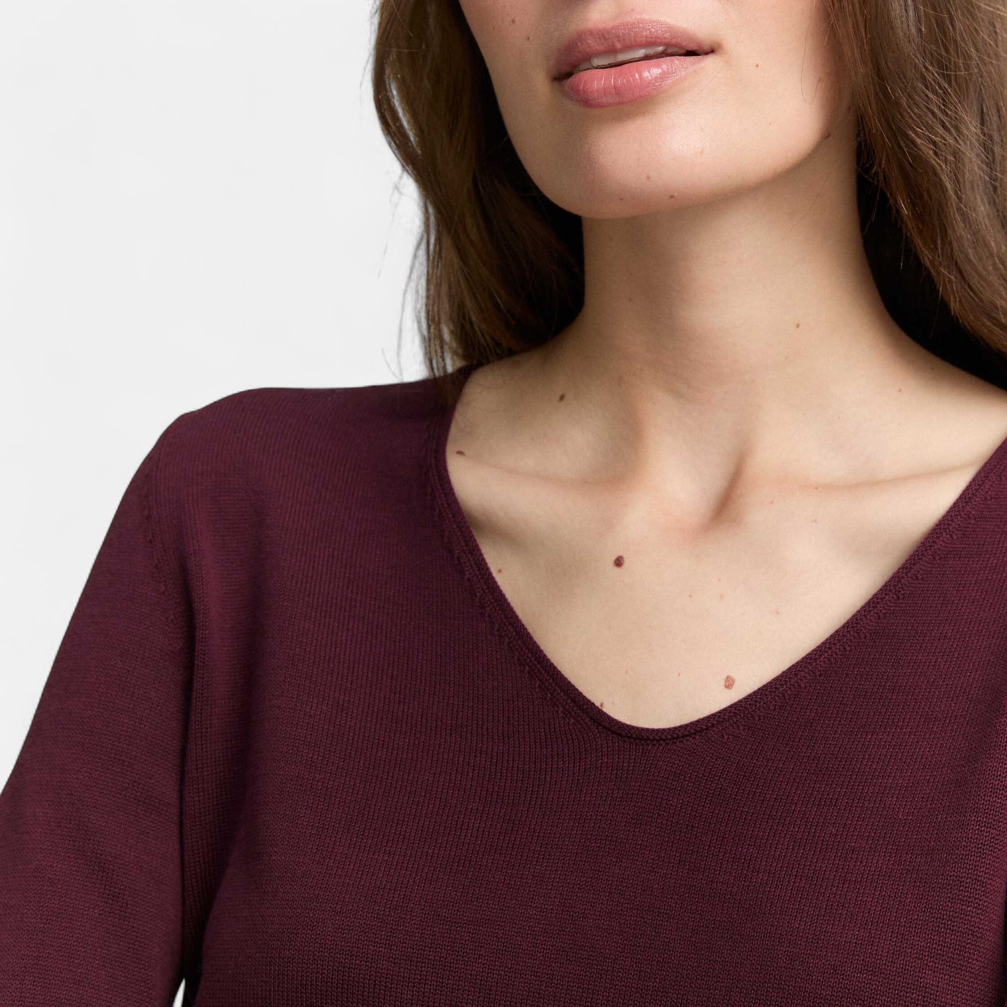 Pull Femme bordeaux