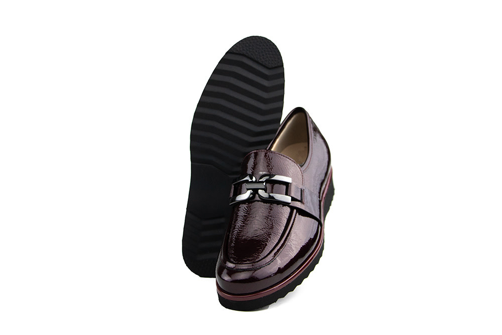Hassia Loafer Sevilla Cabernet Metallic Wetlack