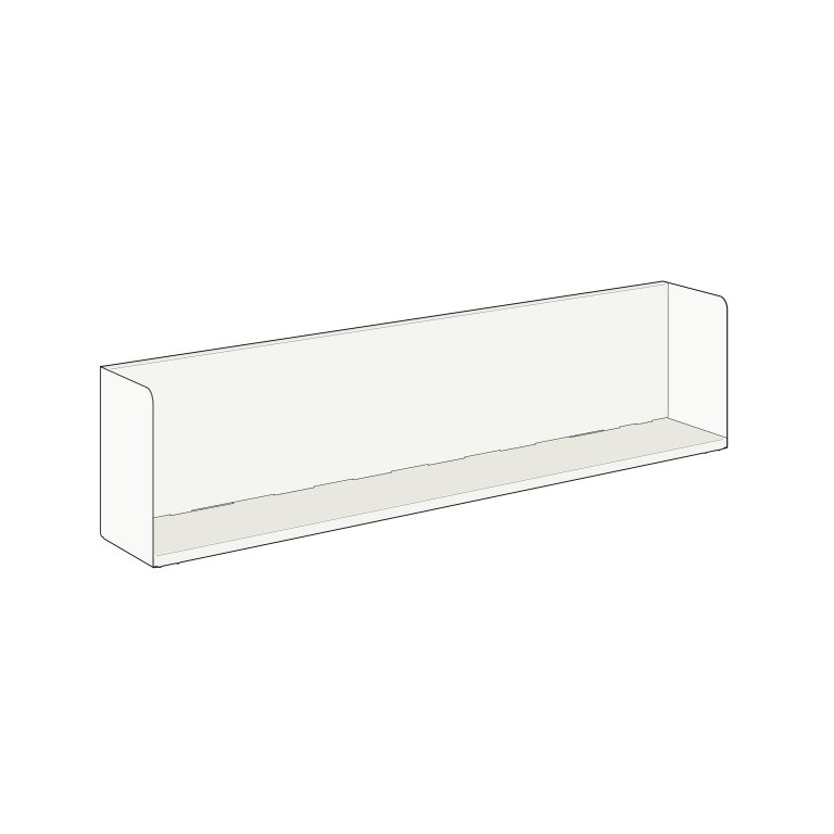 Modulor Wandregal L 1200, farbig