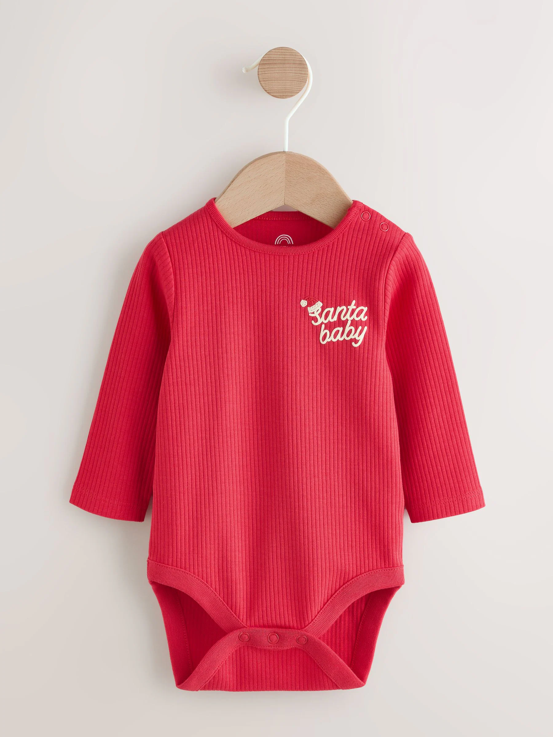 Rood - Kerstmis Baby Bodysuit
