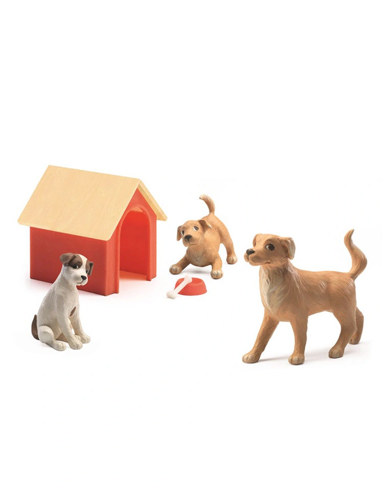 Spielfiguren-Set HUNDE in bunt