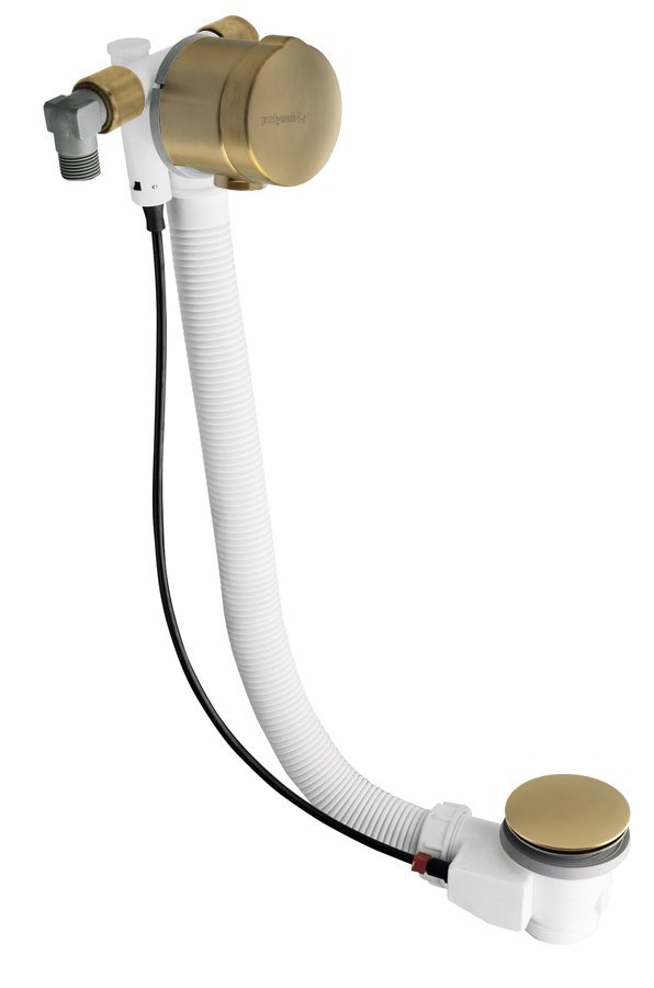 Polysan badafvoer met vulfunctie 77.5cm goud mat