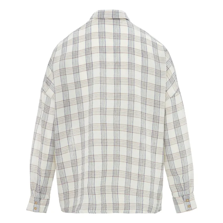 Sessùn Chemise Delima Carreaux | Ecru