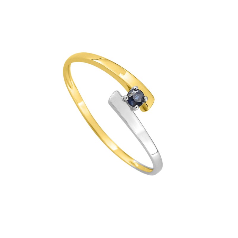 Bague femme - saphir - Or 9 Carats