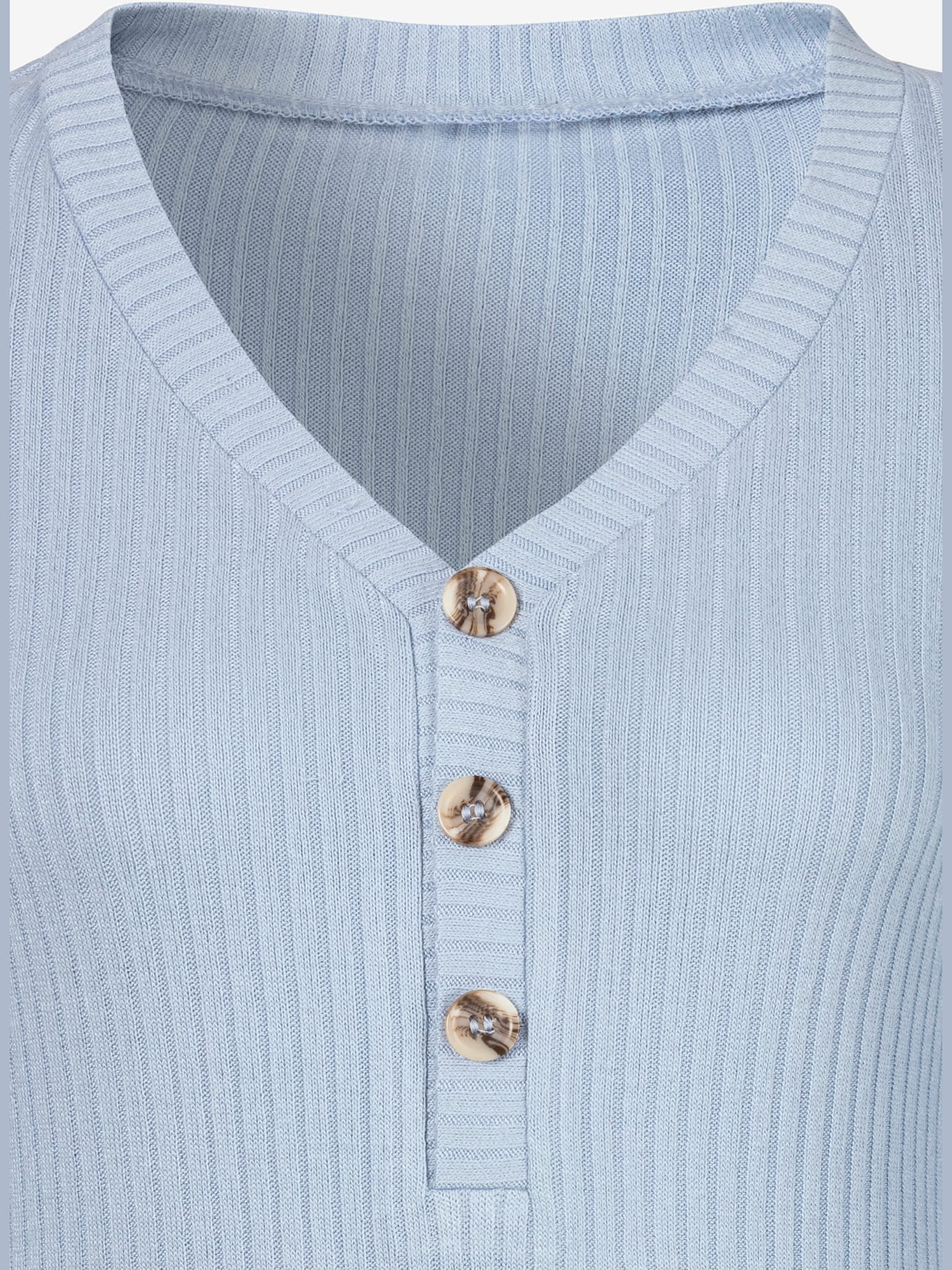 T-shirt manches longues patte de boutonnage devant