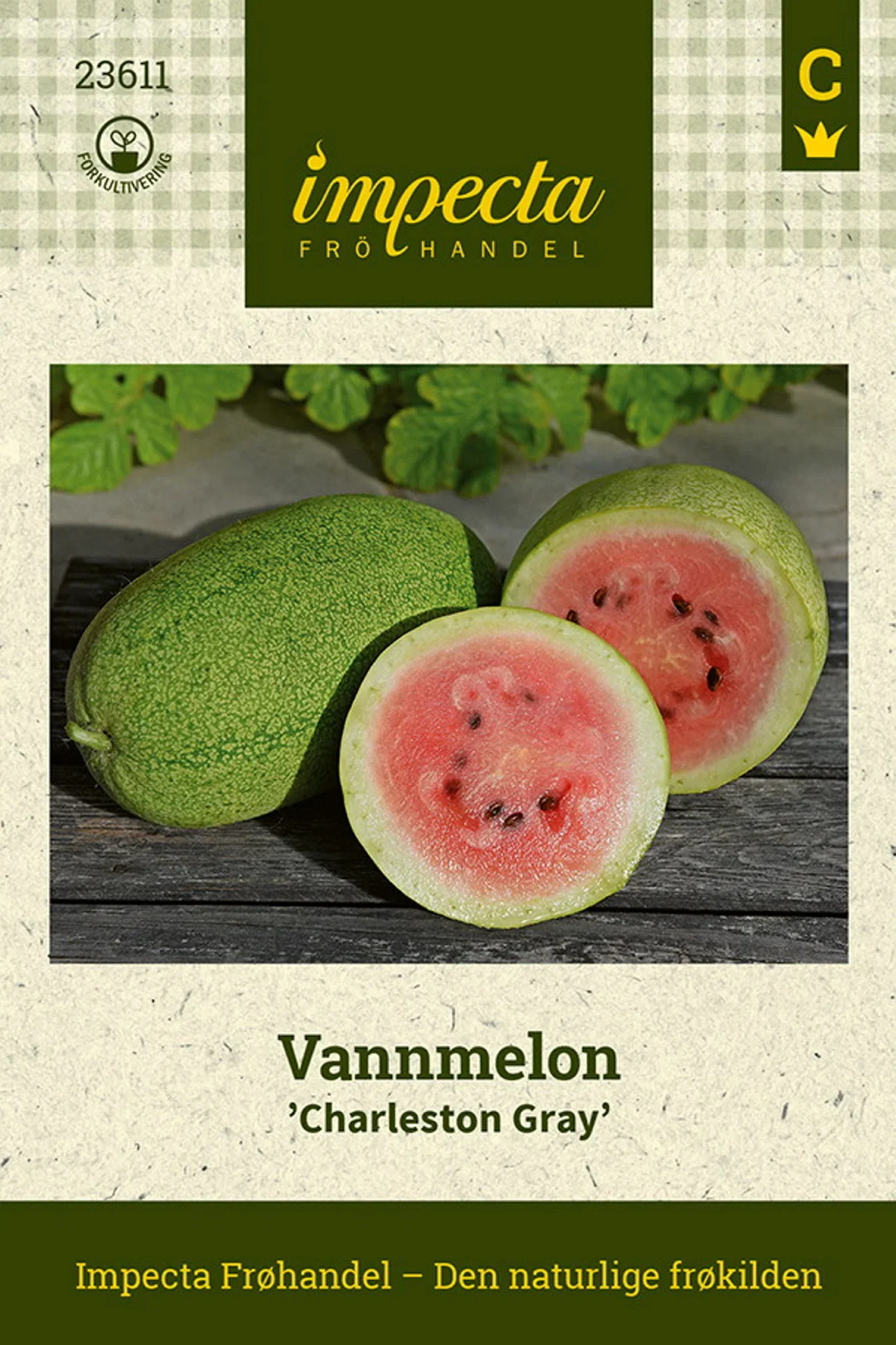 Citrullus lanatus 'Charleston Gray' Vannmelon 'Charleston Gray'