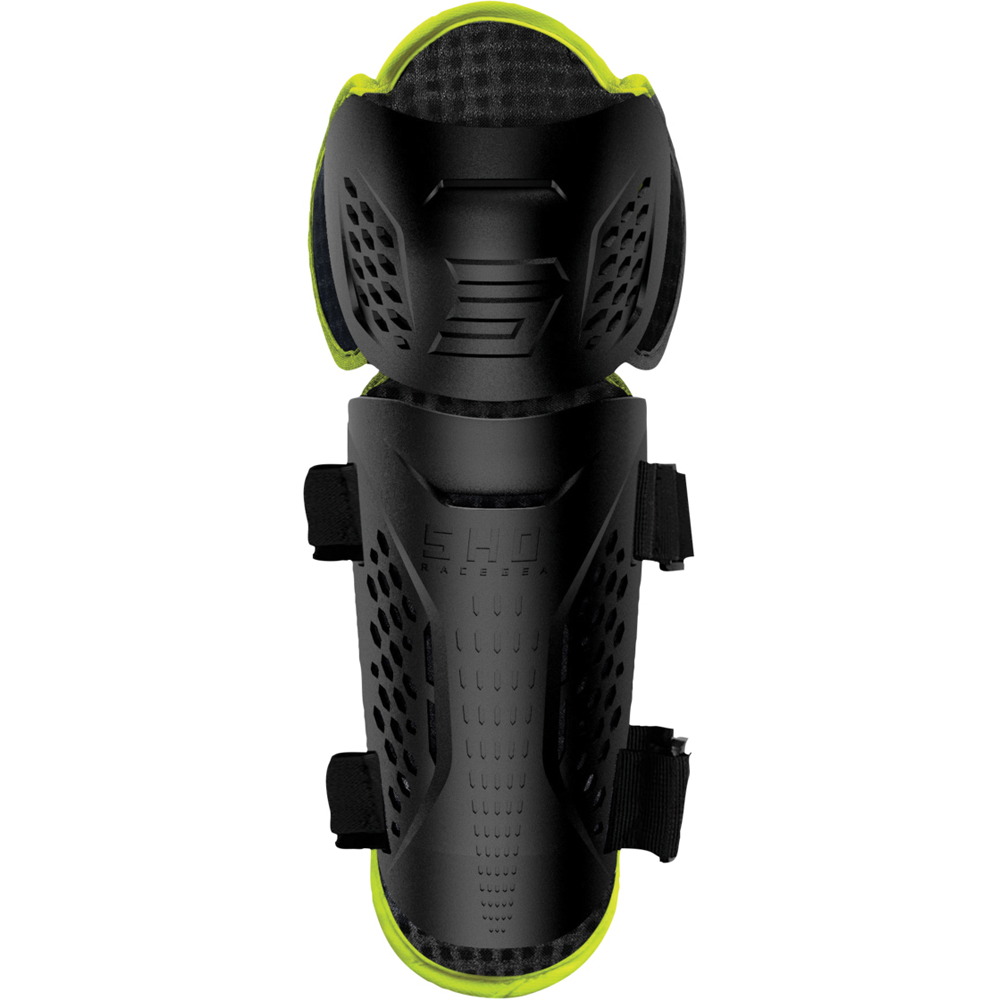 Shot - Genouillères Optimal 2.0 Noir / Jaune fluo
