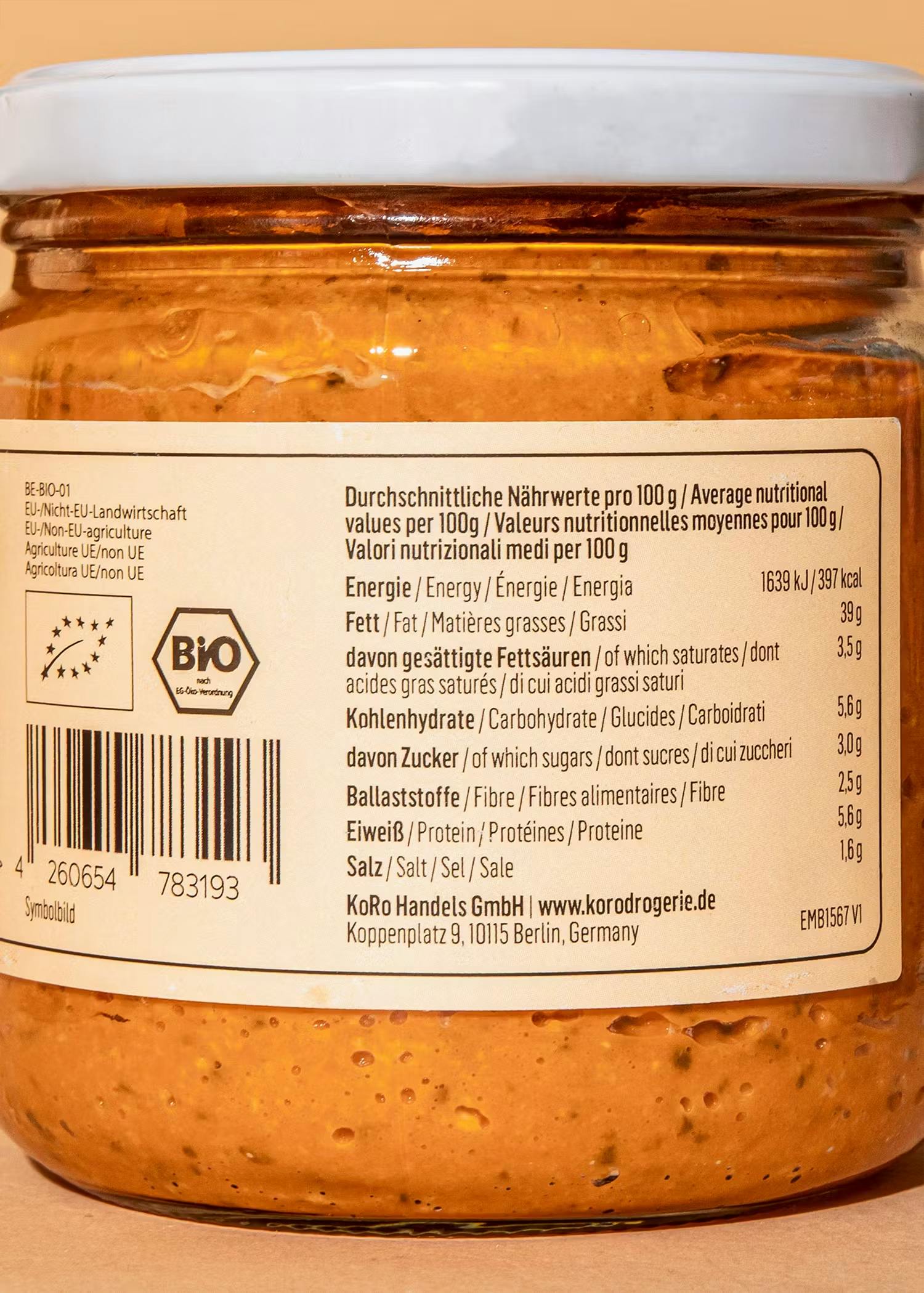 Bio Tomate Basilikum Aufstrich 380 g