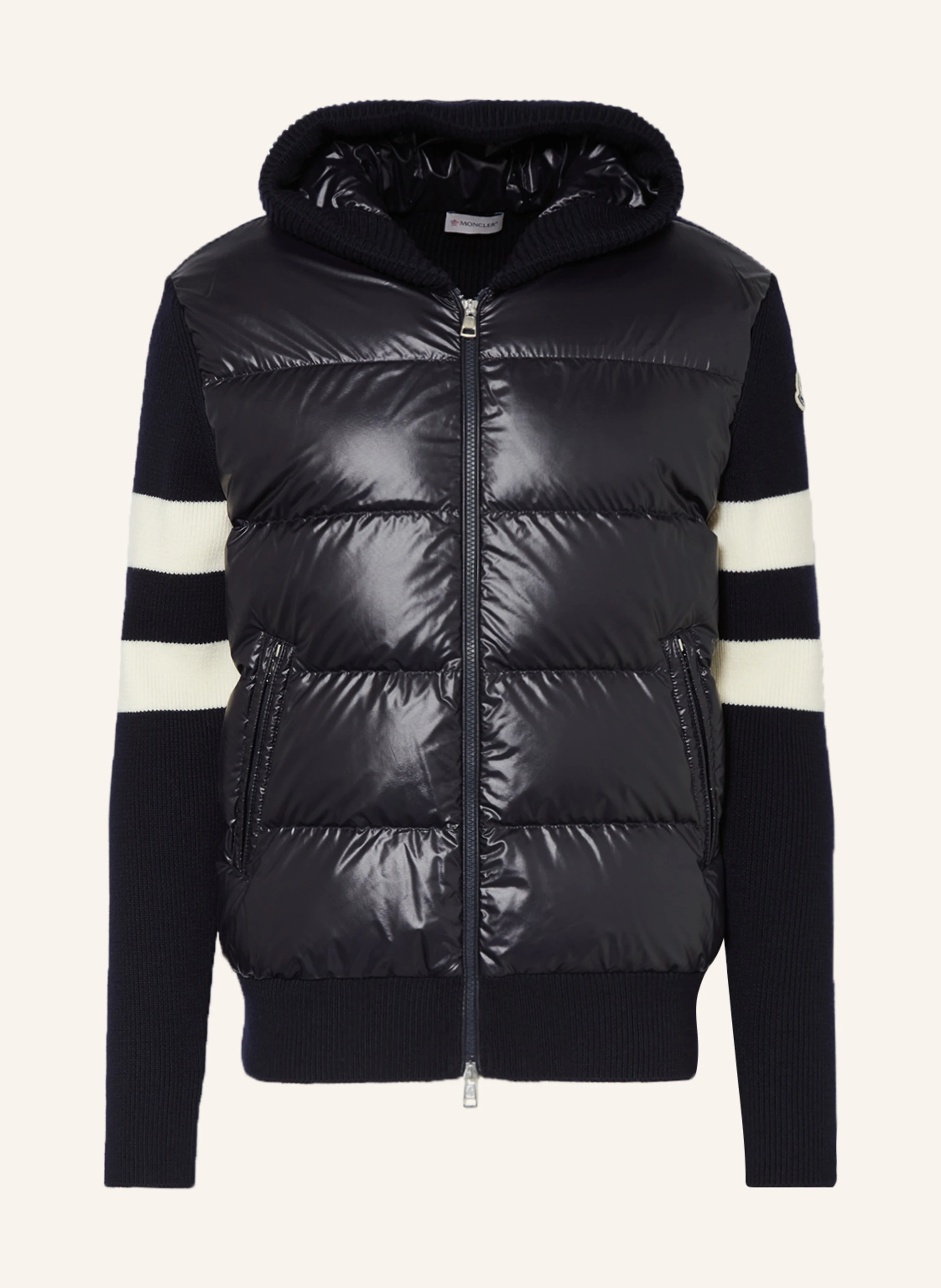 MONCLER Daunenjacke im Materialmix