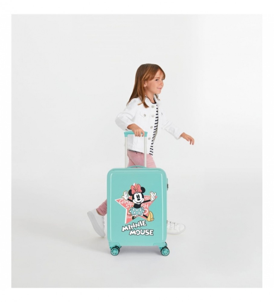 Joumma Bags Maleta de cabine rgida Minnie Mouse Thats Easy turquesa -38x55x20cm-