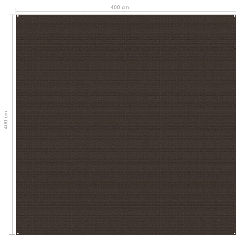 Tapete para barraca de camping Vidaxl 400 x 400 cm