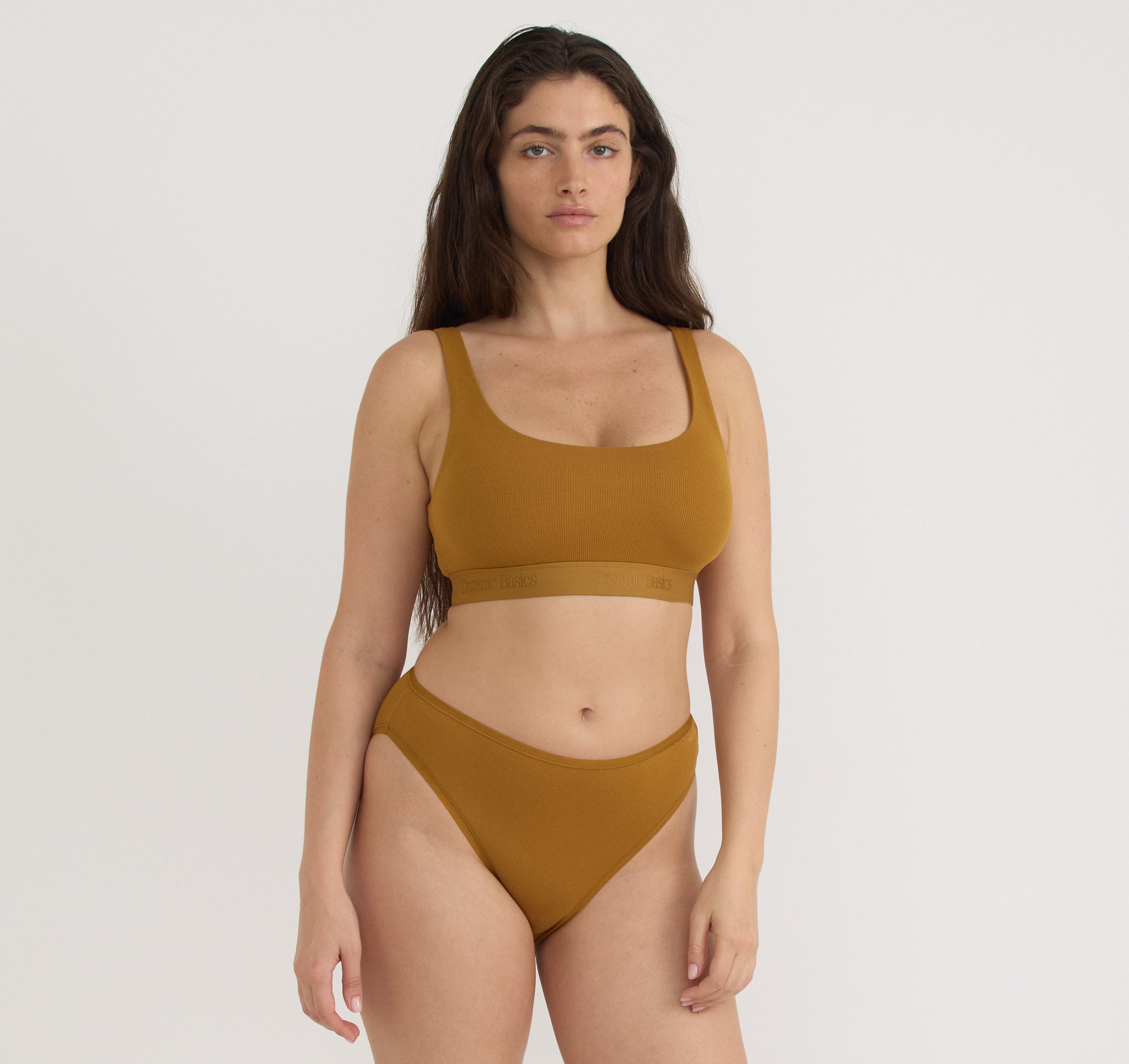 ORGANIC COTTON<br>Core Rib Tank Bralette