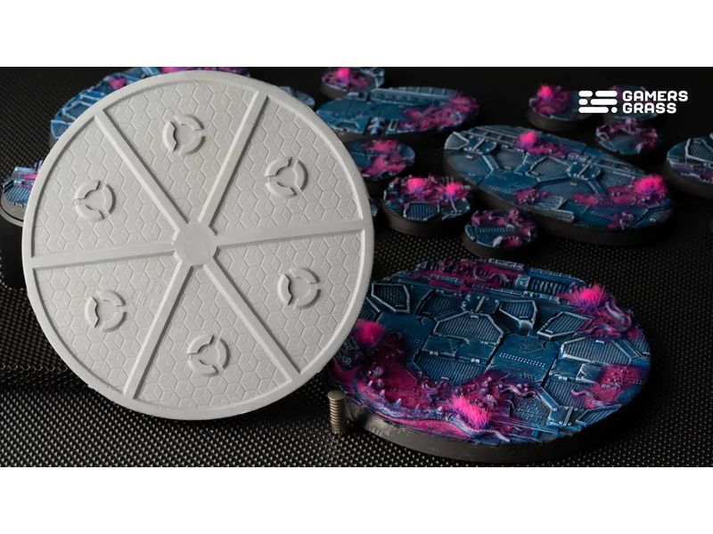 GamersGrass Base Alien Infestation round 100 mm (x1) Hochwertige Bases für den Miniaturenbau