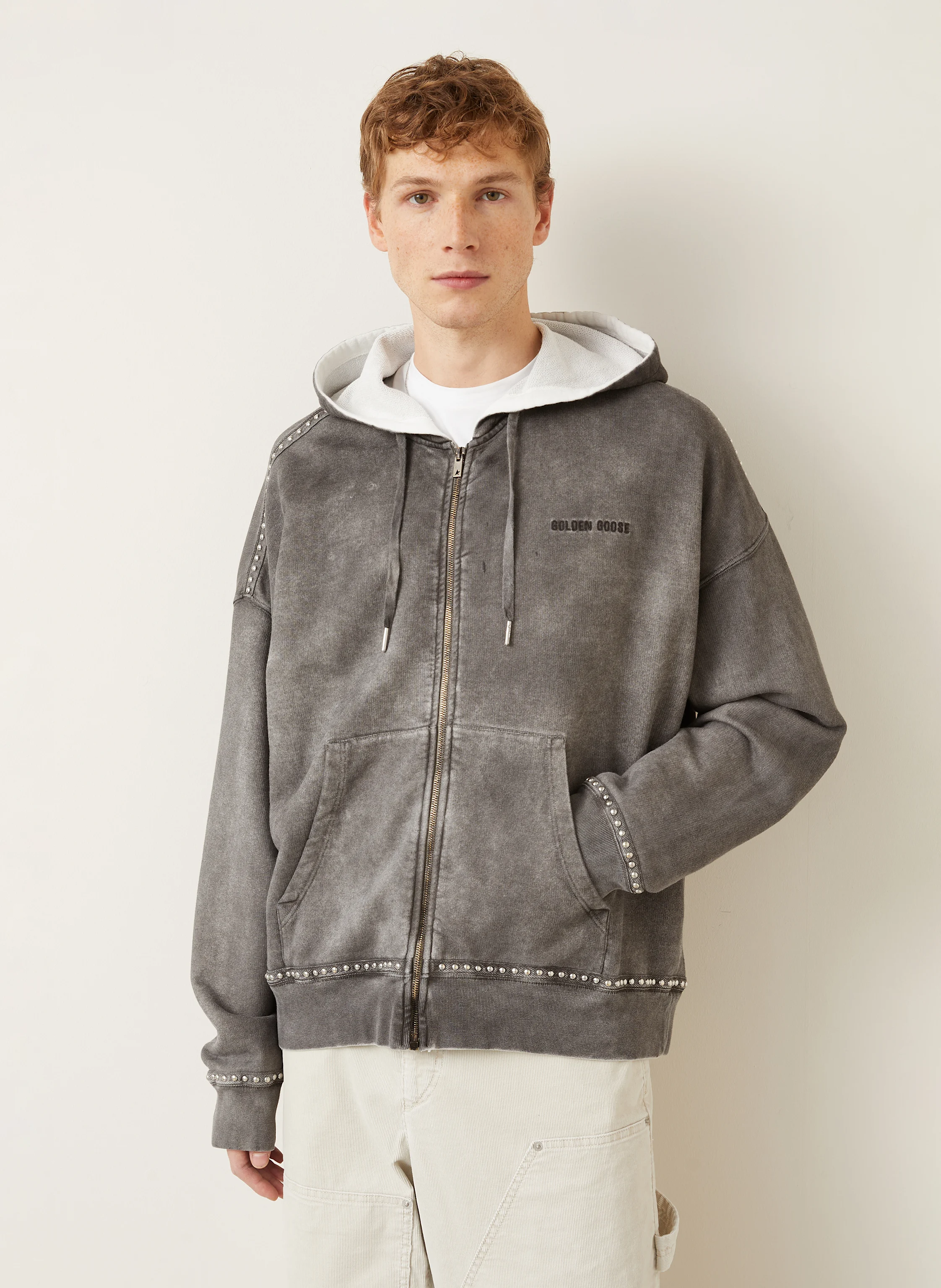 GOLDEN GOOSE Sweatjacke mit Nieten