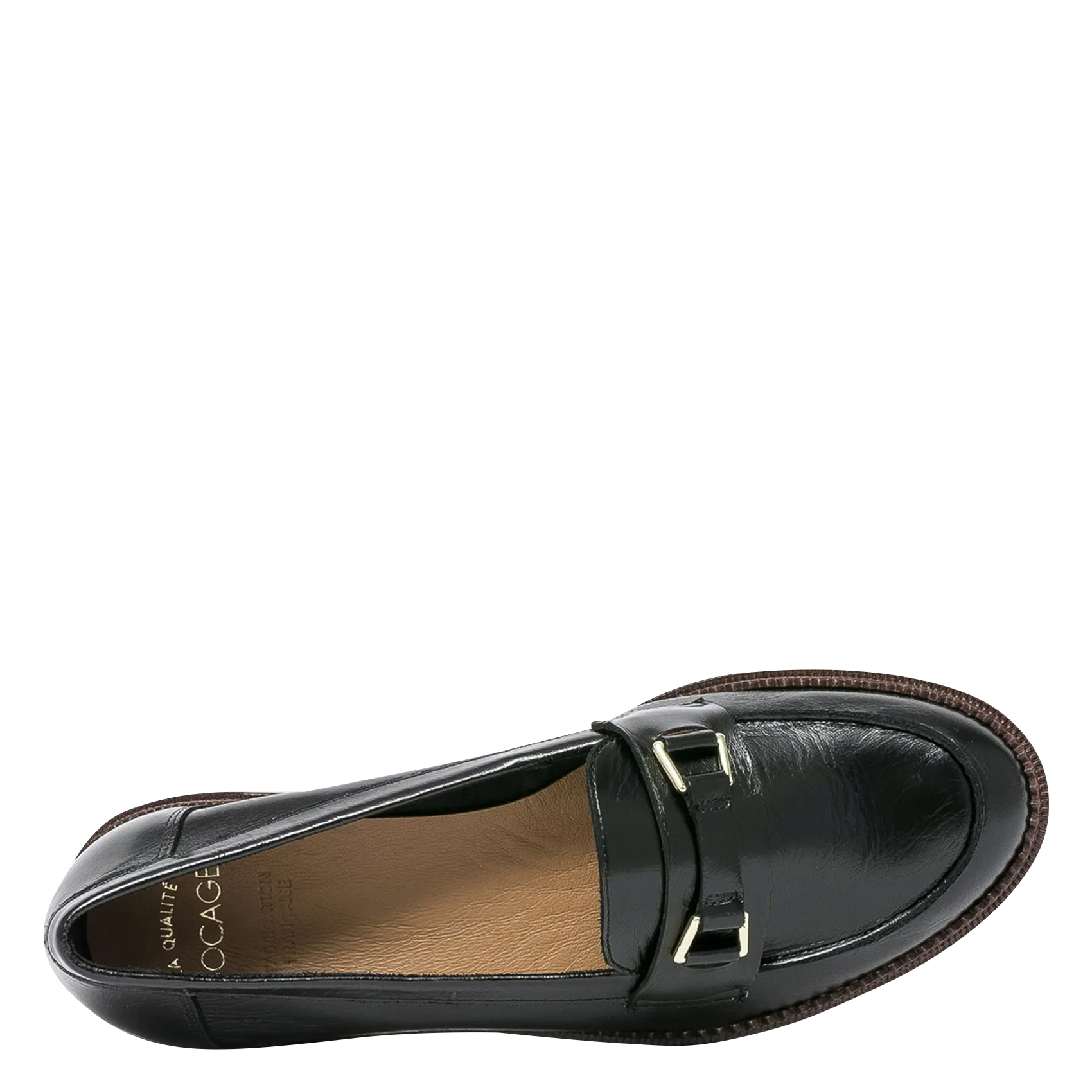 ALANNA - Mocassins en cuir lisse | Noir