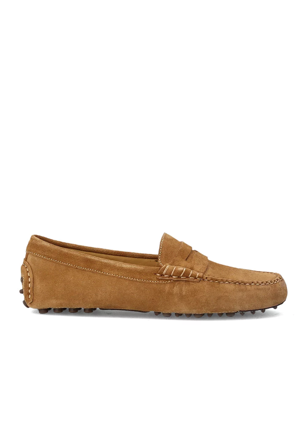 MOCASSIN BUCK DRIVER VELOURS TABAC