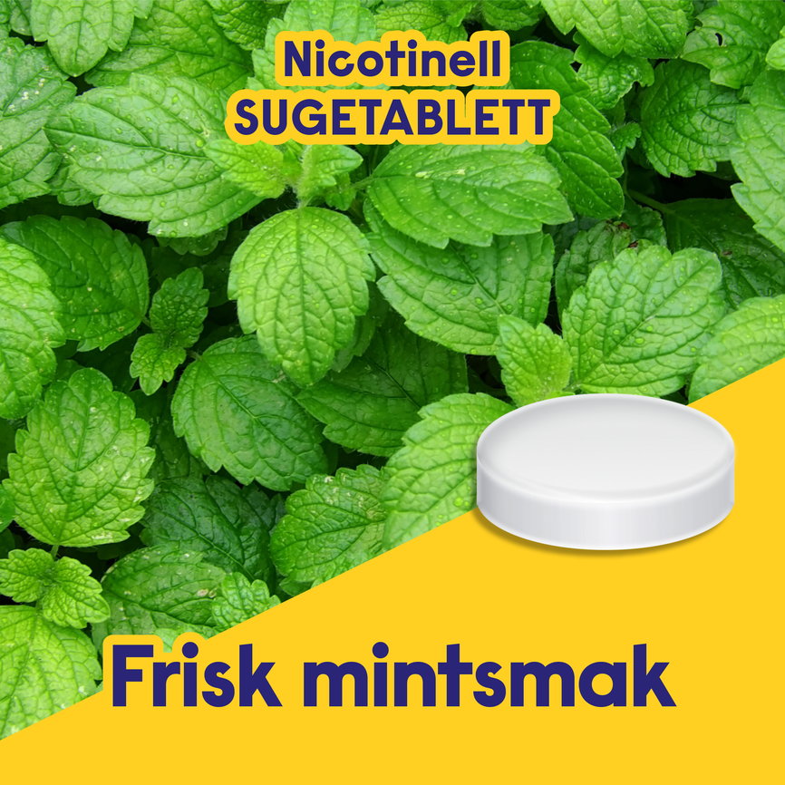Nicotinell Mint Sugetab 1 mg, Slutte å røyke, 36 stk