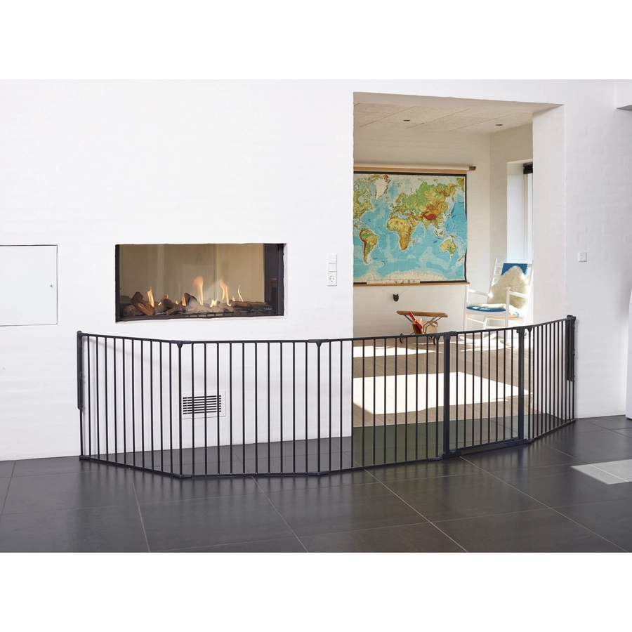 BabyDan Schutzgitter Flex XXL 90 bis 350 cm, schwarz
